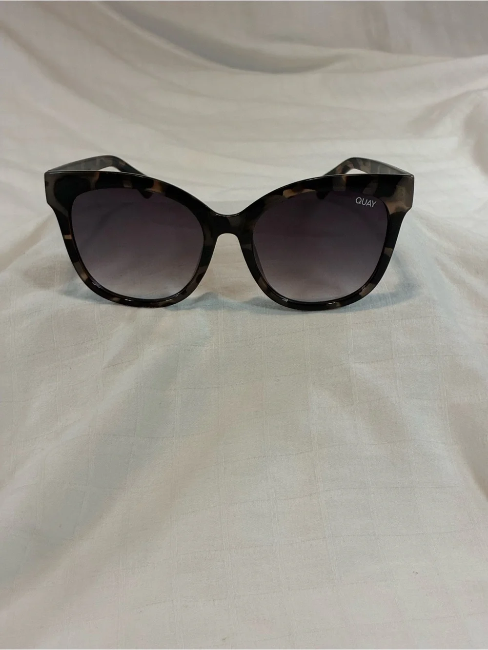 Quay Australia Tortoiseshell Oversized Sunglasses with Gradient Lenses